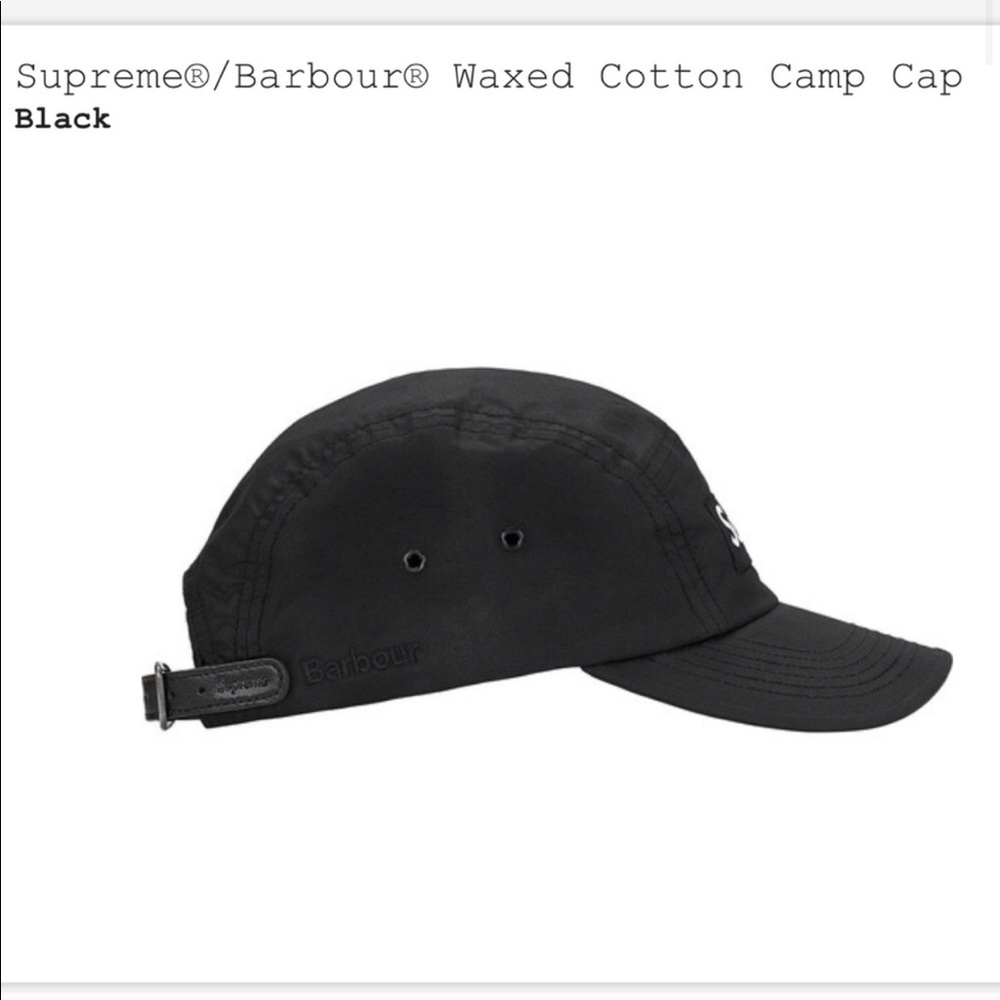 Sold Supreme Barbour Waxed Cotton Camp Cap🆕 - Picture 2 of 11